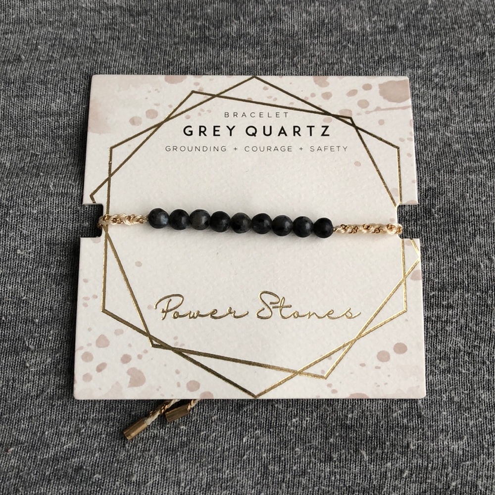 Grey quartz bracelet!